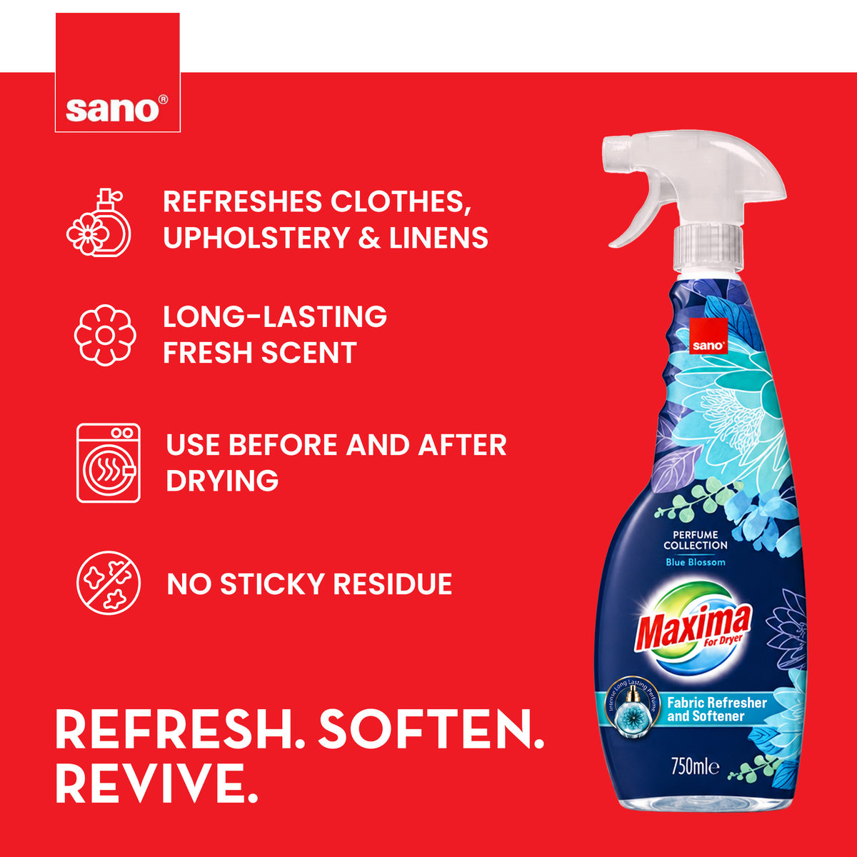 Maxima Dryer Fabric Refresher 750ml