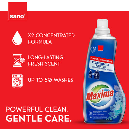 Maxima 2x Concentrated Laundry Gel 1.5L