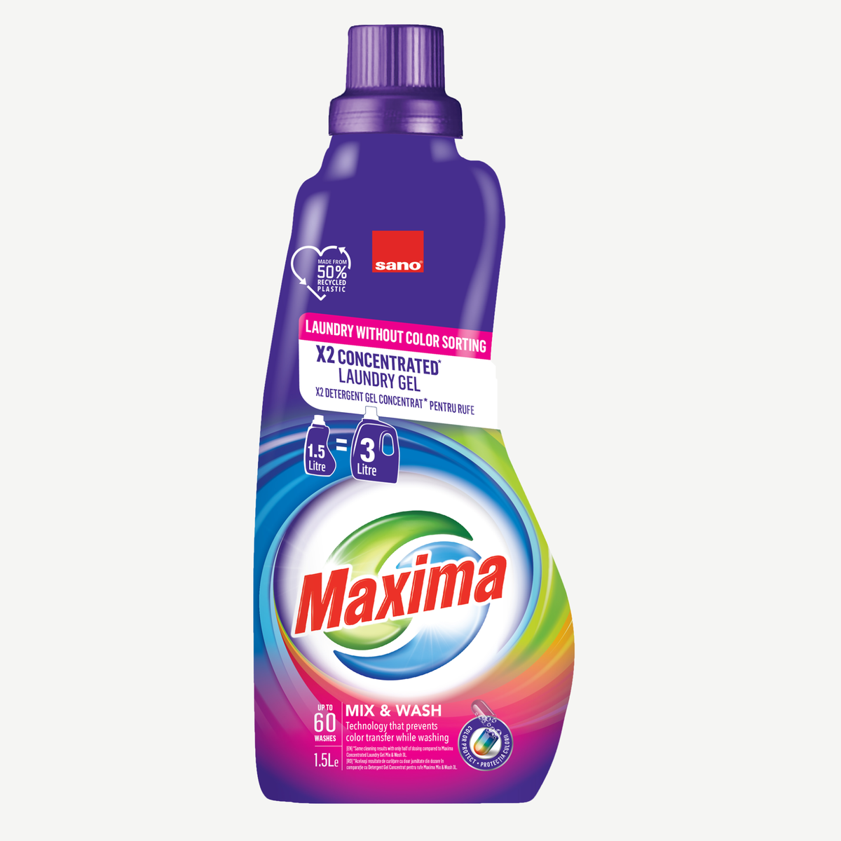 Maxima 2x Concentrated Laundry Gel 1.5L