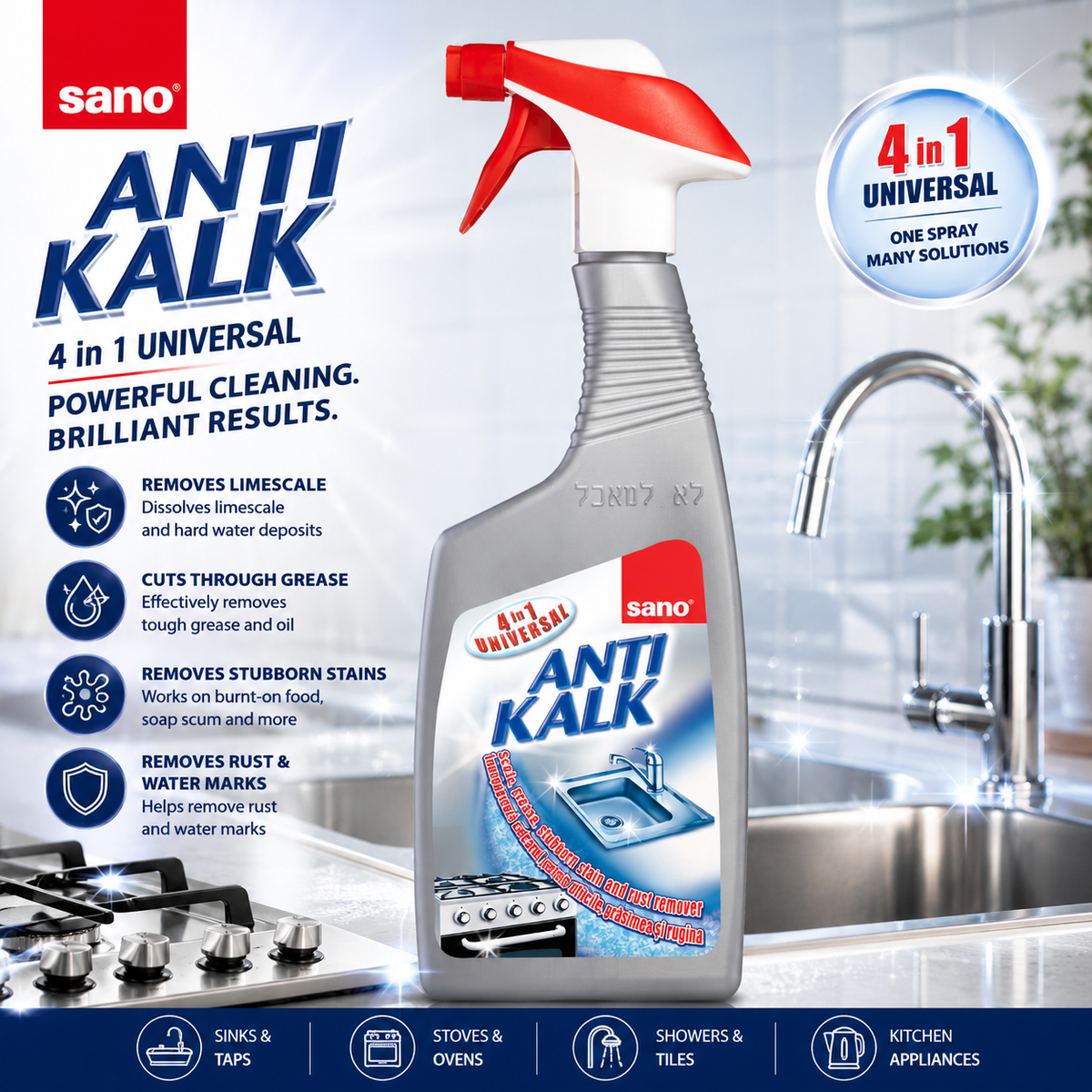 Sano Anti Kalk Universal 4in1 Descaler 700ml